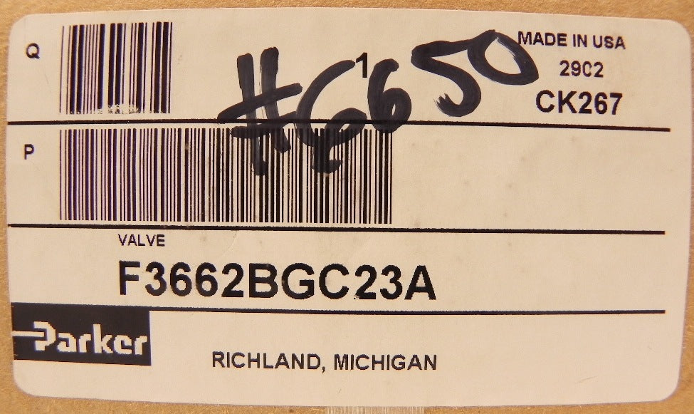 Parker Pneumatic Solenoid Valve 1/4" NPT F3662BGC23A - Advance Operations