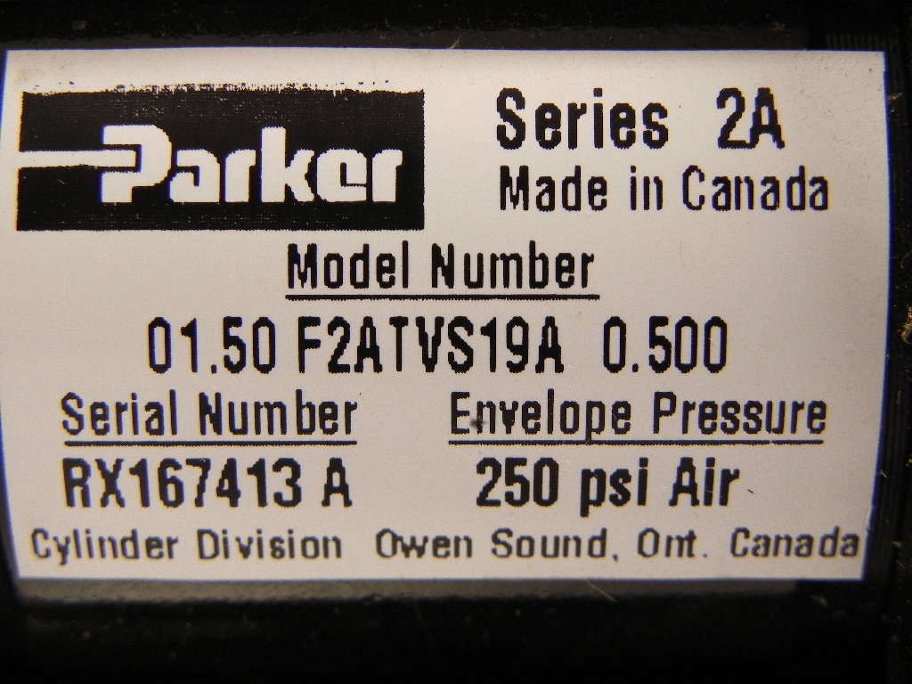 Parker Pneumatic Cylinder 1.5" DIA x 0.5" F2ATVS19A - Advance Operations