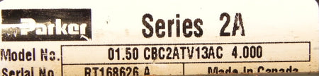 Parker Pneumatic Cylinder 1.5CBC2ATV13AC4 - Advance Operations