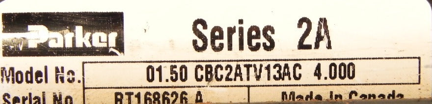 Parker Pneumatic Cylinder 1.5CBC2ATV13AC4 - Advance Operations