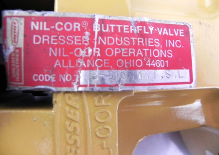Dresser / Nil-Cor Butterfly Valve 310-W-T-S-L 8" PTFE - Advance Operations