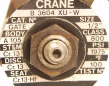 Load image into Gallery viewer, Crane B 3604 XU-W Gate Valve 1/2&quot; Weld Class 800 - Advance Operations
