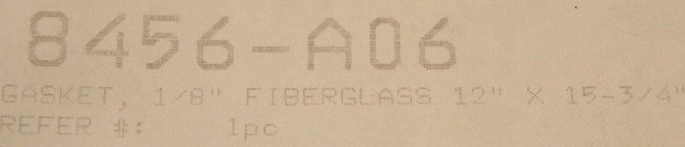 Detroit Stoker Fiberglass Gasket 8456-A06 (Lot of 4) - Advance Operations