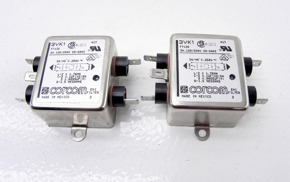 Corcom Noise Suppressor 3VK1 (Lot of 2) - Advance Operations