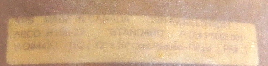 RPS ABCO Fiberglass FRP Concentric Reducer 12" x 10" - Advance Operations