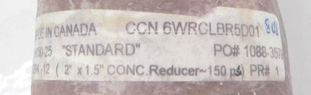 RPS ABCO Fiberglass FRP Concentric Reducer 2 x 1.5" - Advance Operations