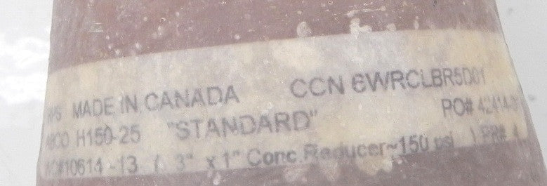 RPS ABCO Fiberglass FRP Concentric Reducer 3" x 1" - Advance Operations