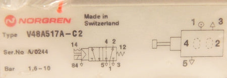 Norgren Solenoid Valve V48A517A-C2 5/2 - Advance Operations