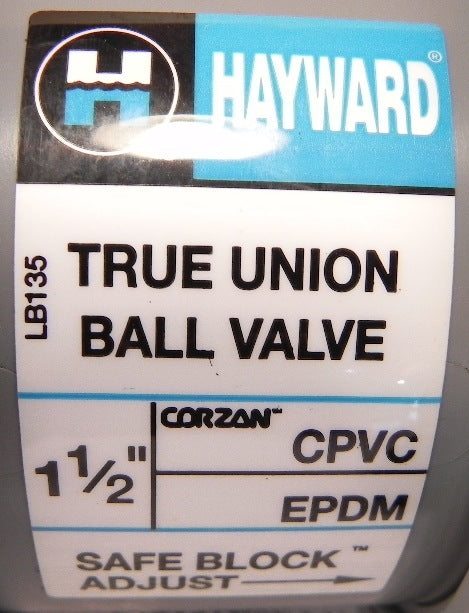 Hayward 1 1/2" Ball Valve CTB2150FE - Advance Operations
