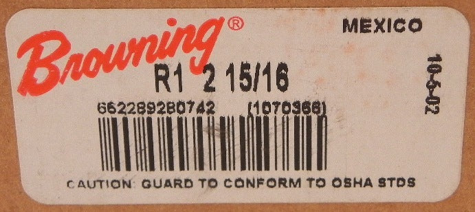 Browning Split Taper Bushing R1 2 5/16" - Advance Operations
