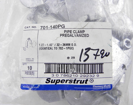 Thomas & Betts Superstrut Pipe Clamp 701-140PG (20) - Advance Operations