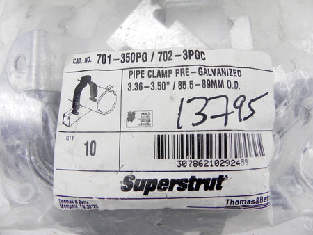 Thomas & Betts Superstrut Pipe Clamp 701-350PG (20) - Advance Operations