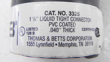 Thomas & Betts Liquid Tight Connector 1-1/4" 3325 - Advance Operations