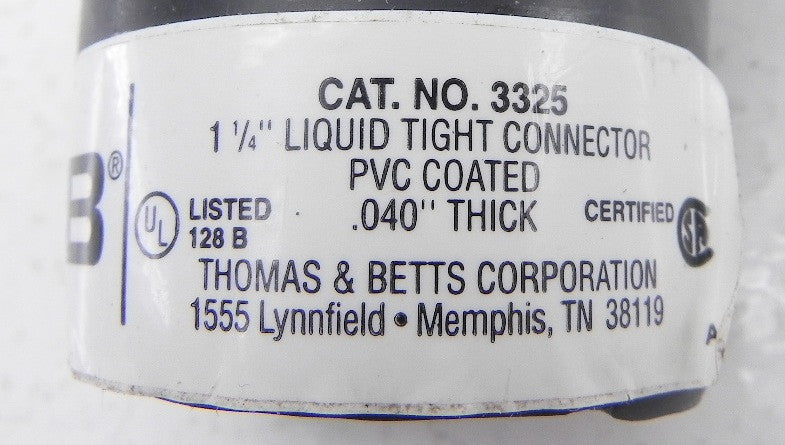Thomas & Betts Liquid Tight Connector 1-1/4" 3325 - Advance Operations