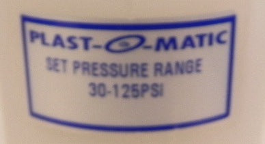 Plast-O-Matic Pressure Regulator PRH100EP-PF - Advance Operations