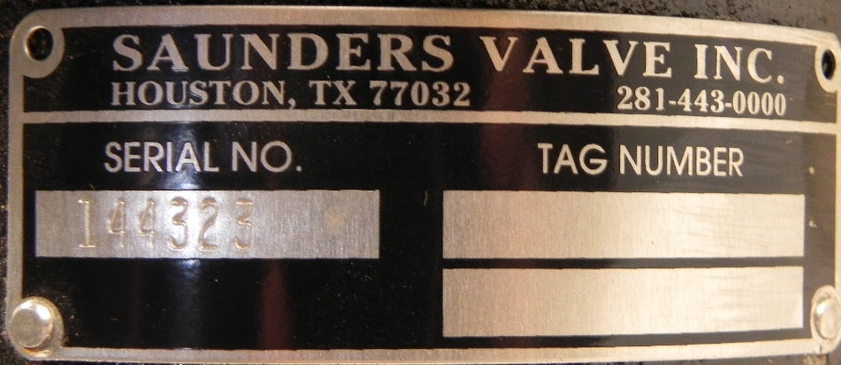 Saunders 1.5" Diaphragm Valve Rubber Lined 3449-652-P4 - Advance Operations