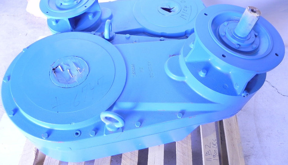 Bauer Gear Motor Speed Reducer / Gearbox  AG113-12/SN Ratio 249.4 / 1 - Advance Operations