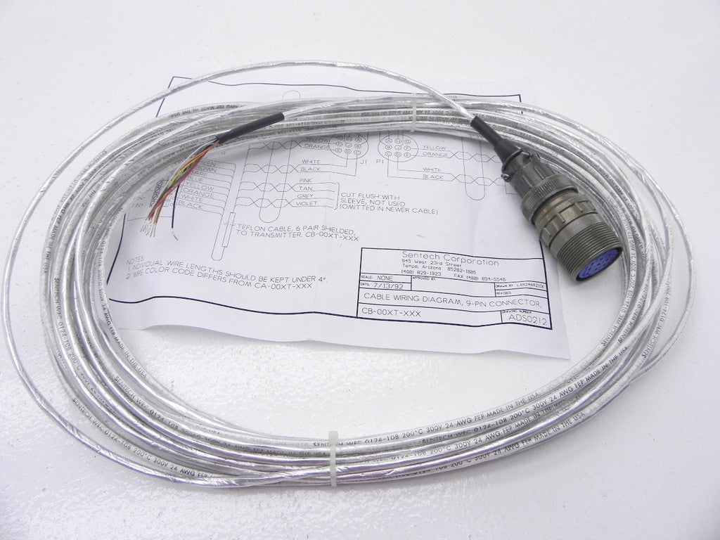 Amphenol 9 Pin Connector w/Cable 24 AWG 22-20S - Advance Operations