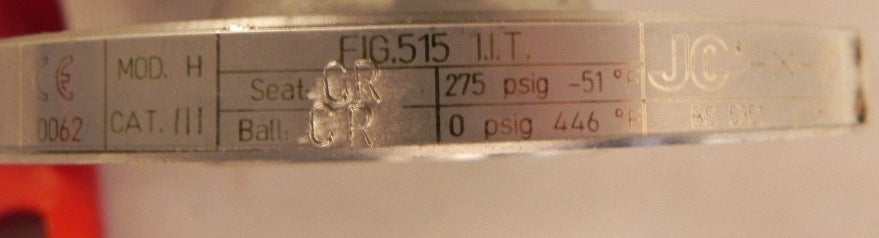 JC Trueline Stainless Steel Flanged Ball Valve 1" 515 I.I.T ANSI 150 - Advance Operations