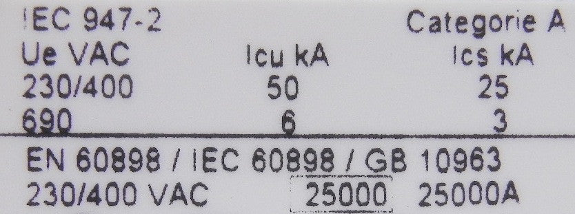 ABB 2 Poles 50 A Circuit Breaker S502-D50 - Advance Operations