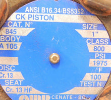Load image into Gallery viewer, OMB 1&quot; Class 800 Check Valve CK Piston - Advance Operations
