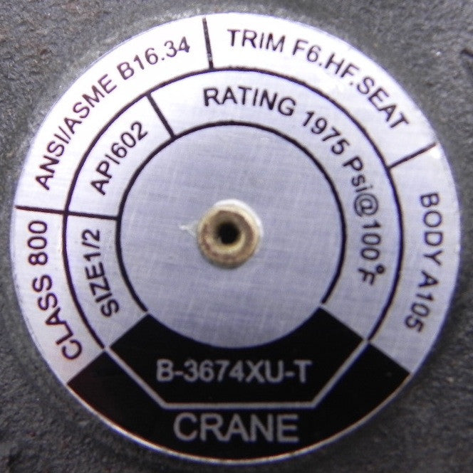 Crane Check Valve 1/2" B-3674XU-T (Lot of 2) - Advance Operations