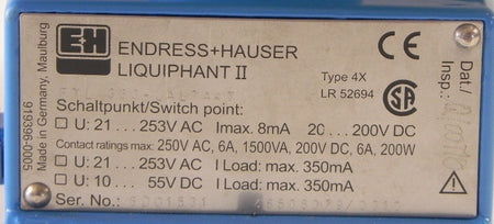 Endress+Hauser Liquiphant II Level Switch FTL 360-UAL74AT - Advance Operations