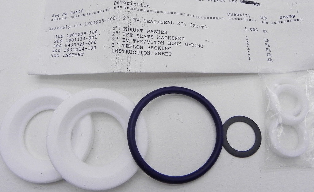 Nil-Cor Valve Seat/Seal Kit 2" ST-T - Advance Operations