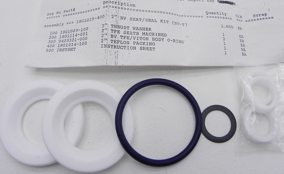 Nil-Cor Valve Seat/Seal Kit 2" ST-T - Advance Operations