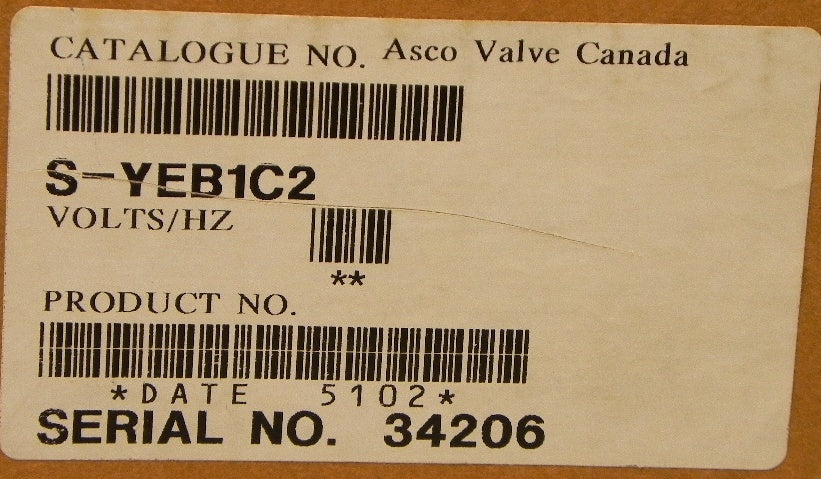 Asco Position Switch S-YEB1C2 - Advance Operations