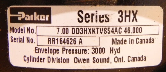 Parker Hydraulic Cylinder 7" Bore x 46" Stroke - Advance Operations