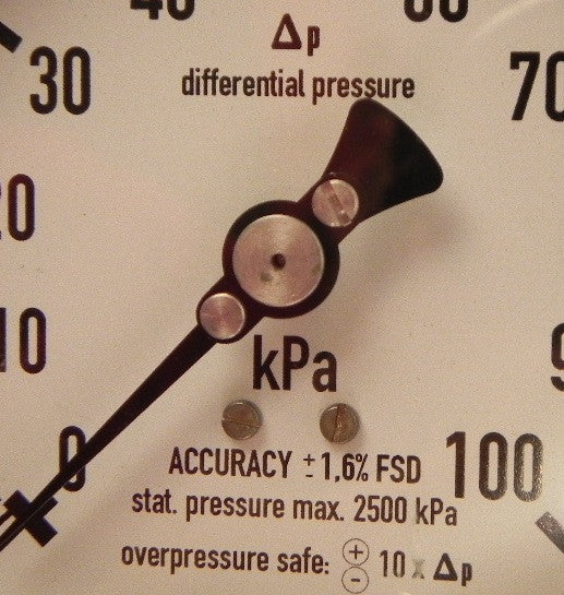 Wika 100 kPa Differential Pressure Gauge + Diaphragm w/ Seals 732.51 / 990.41 2" - Advance Operations