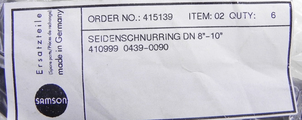 Samson Valve Trim 0439-0090 (lot of 6) - Advance Operations