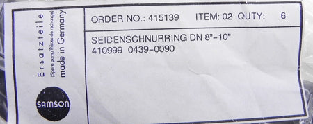 Samson Valve Trim 0439-0090 (lot of 6) - Advance Operations