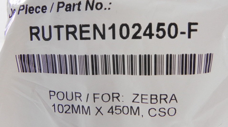 IMS Zebra Thermal Transfer Ribbon RUTREN102450-F (4) - Advance Operations