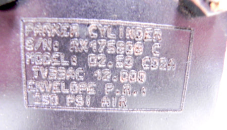 Parker Pneumatic Cylinder CD2ATV33AC  12" - Advance Operations
