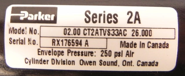 Parker Pneumatic Back-to-Back Cylinders 2" X 26" X 2" - Advance Operations