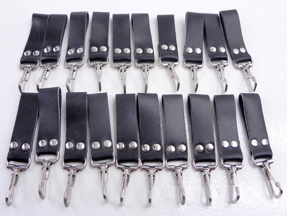 Black Leather Belt Tool Keeper 3" (Lot of 20) - Advance Operations
