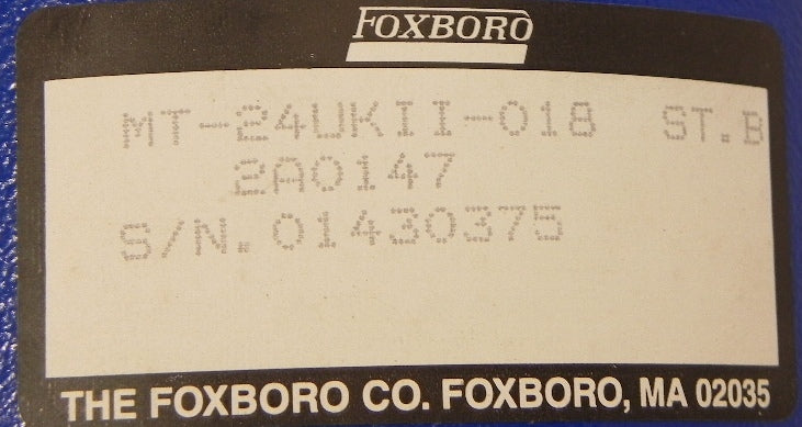 Foxboro Temperature Probe MT-24UKII-018 - Advance Operations