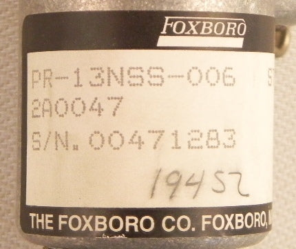 Foxboro Temperature Probe PR-13NSS-006 - Advance Operations