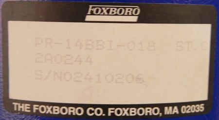 Foxboro Temperature RTD Probe PR-14BBI-018 - Advance Operations
