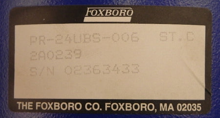 Foxboro Temperature Probe PR-24UBS-006 - Advance Operations