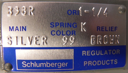 Schlumberger Pressure Regulator 1-1/2" B38R - Advance Operations