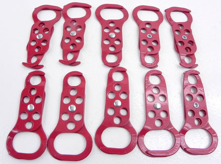 North M-Safe Metal SAFETY Lockout Hasp 666RD (Lot of 10) - Advance Operations