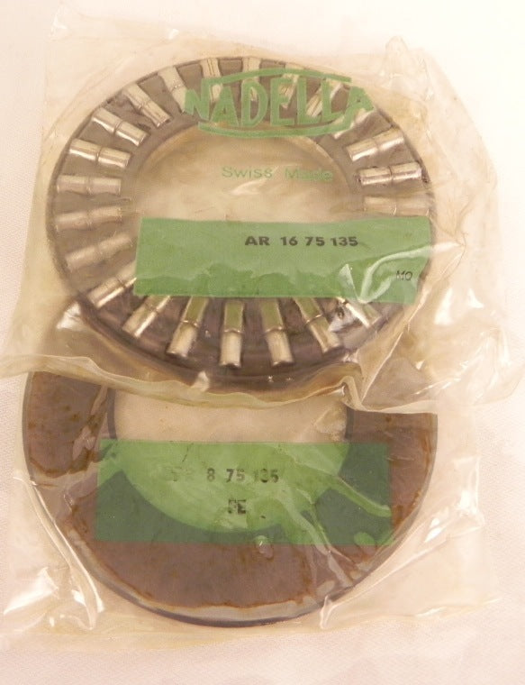 Nadella Roller Thrust Bearing & Plate AR 16 75 135 (AR1675135) & CPR 8 75 135 (CPR875135) - Advance Operations