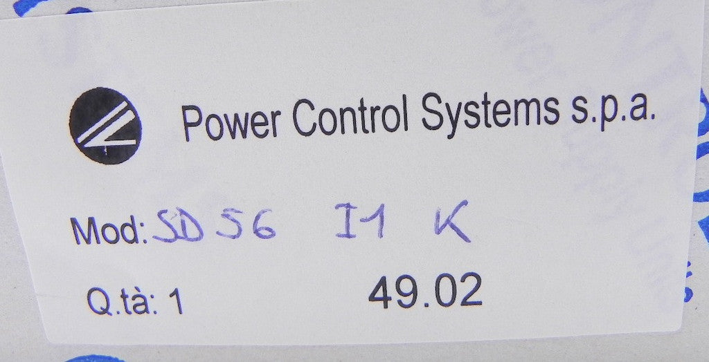 Control Power System Power Supply SD56 I1K / OP 61863 - Advance Operations
