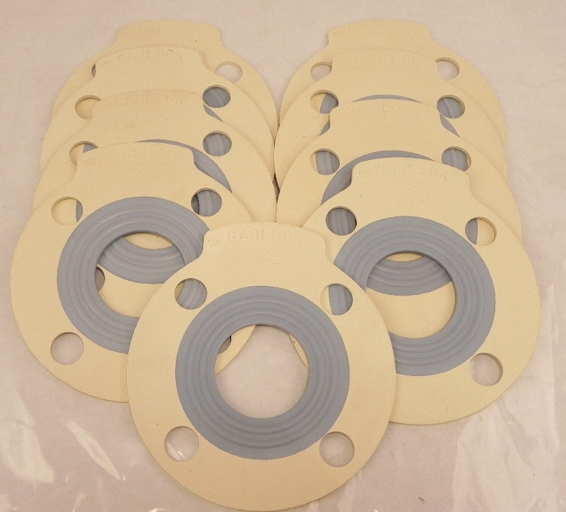 Garlock Flange Gasket Seal EPDM/PTFE 2" Dia 1/8" Thick (Lot of 9) - Advance Operations
