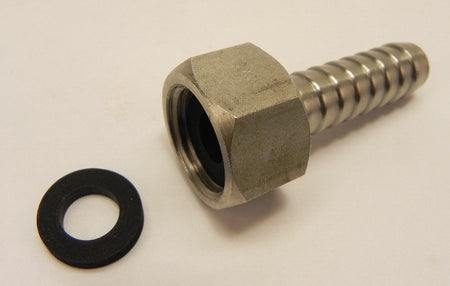 Dixon SS Female Connector w/ Nut RES444 1/2" - Advance Operations