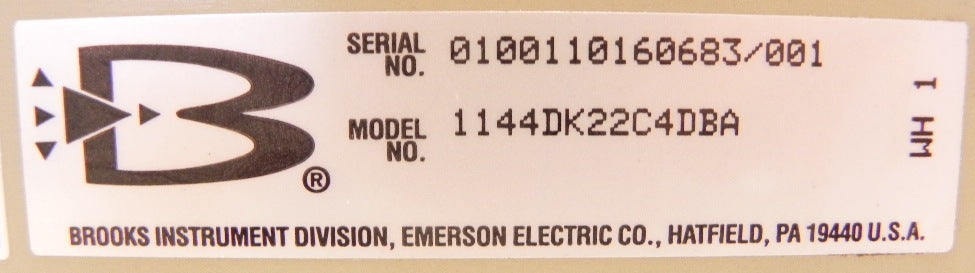 Brooks FlowMeter FlowTube 1" PTFE SIze 9 1144DK22C4DBA - Advance Operations