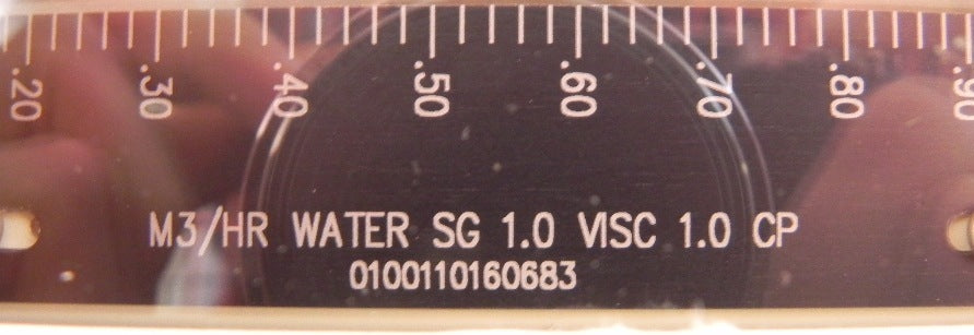 Brooks FlowMeter FlowTube 1" PTFE SIze 9 1144DK22C4DBA - Advance Operations